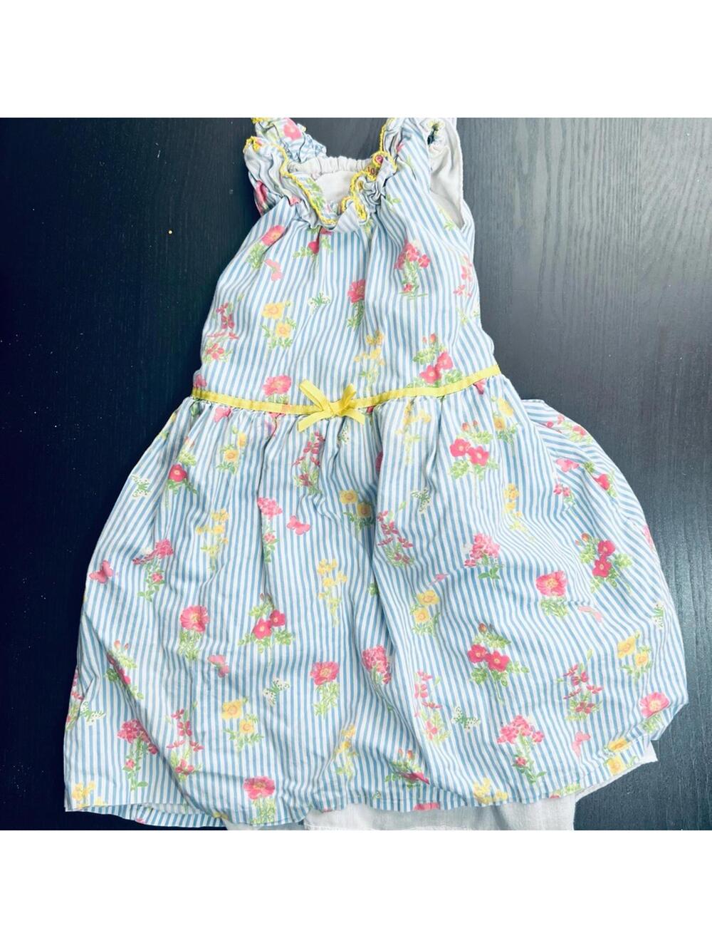 Penelope Mack Blue and White Tiered Sundress